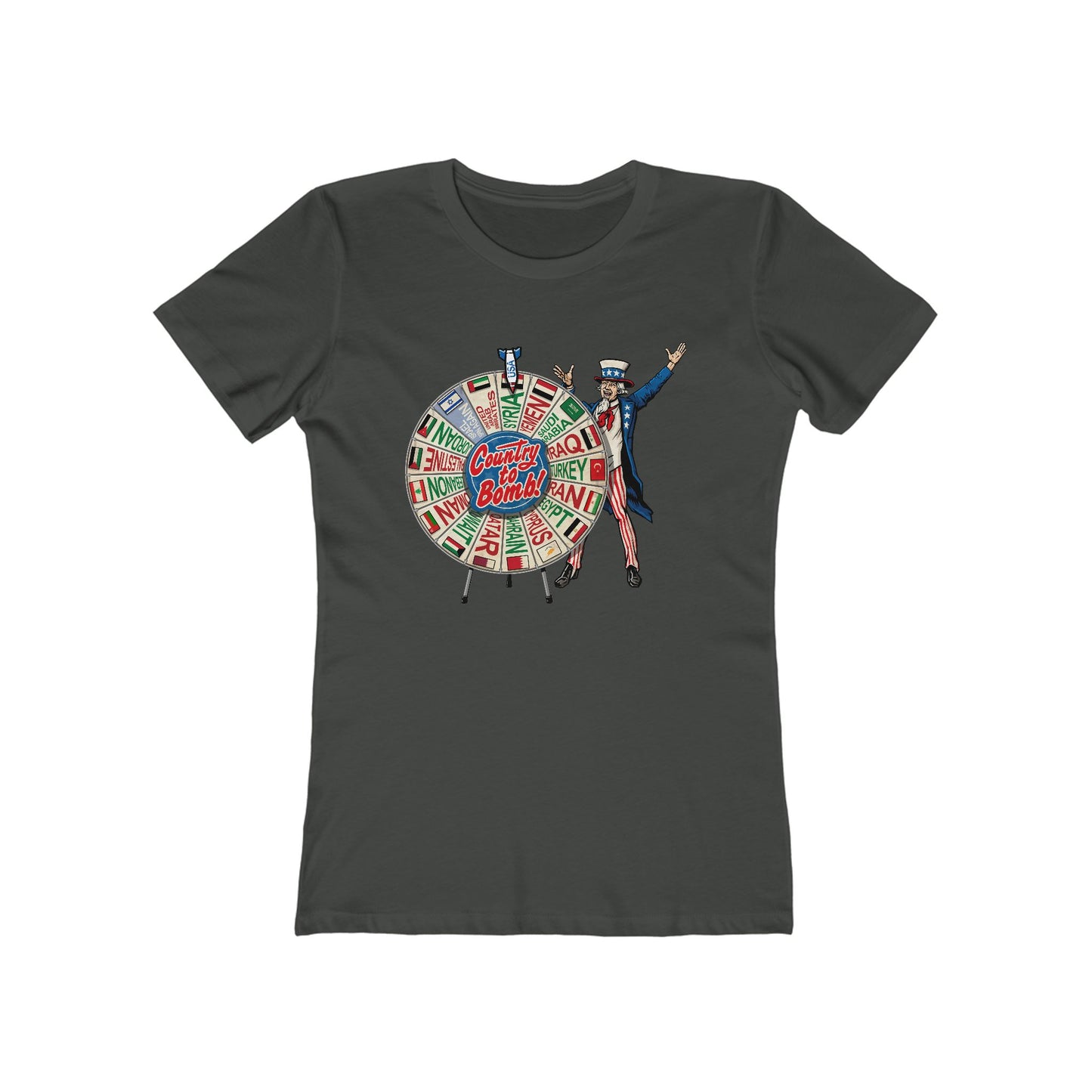 Middle East Country To Bomb Wheel (Syria) - Women's T-Shirt