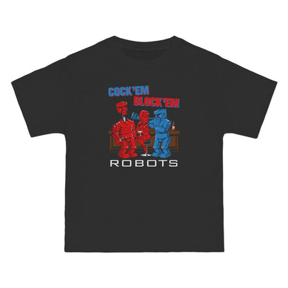 Cock'Em Block'Em Robots - Men's Heavyweight T-Shirt