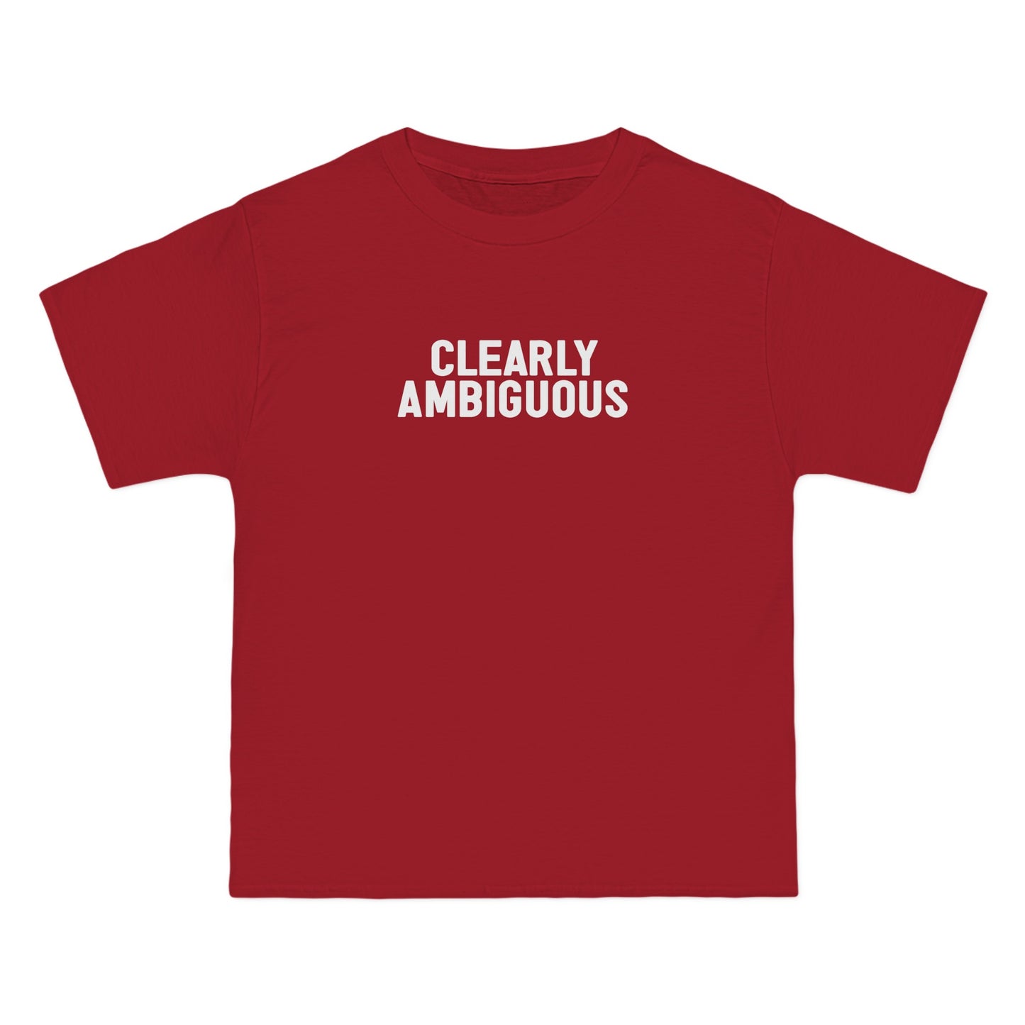 Clearly Ambiguous - Men's Heavyweight T-Shirt