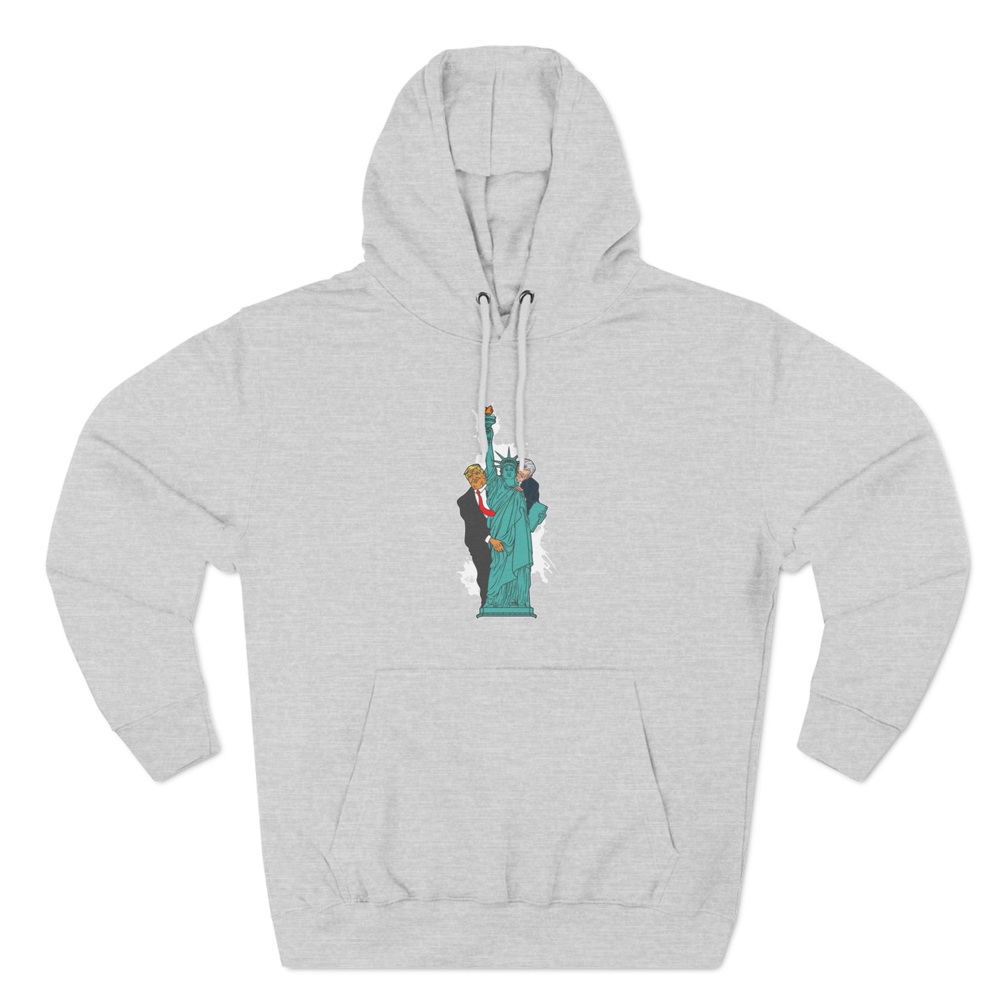 Trump Biden Statue Of Liberty - Menage A Trois - Hoodie