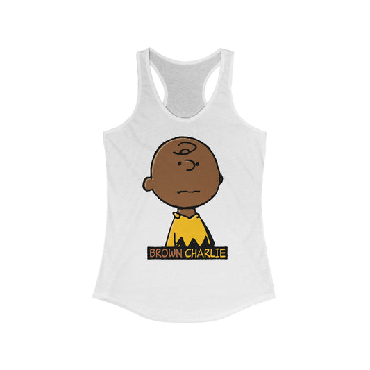 Brown Charlie - Women's Racerback Tank