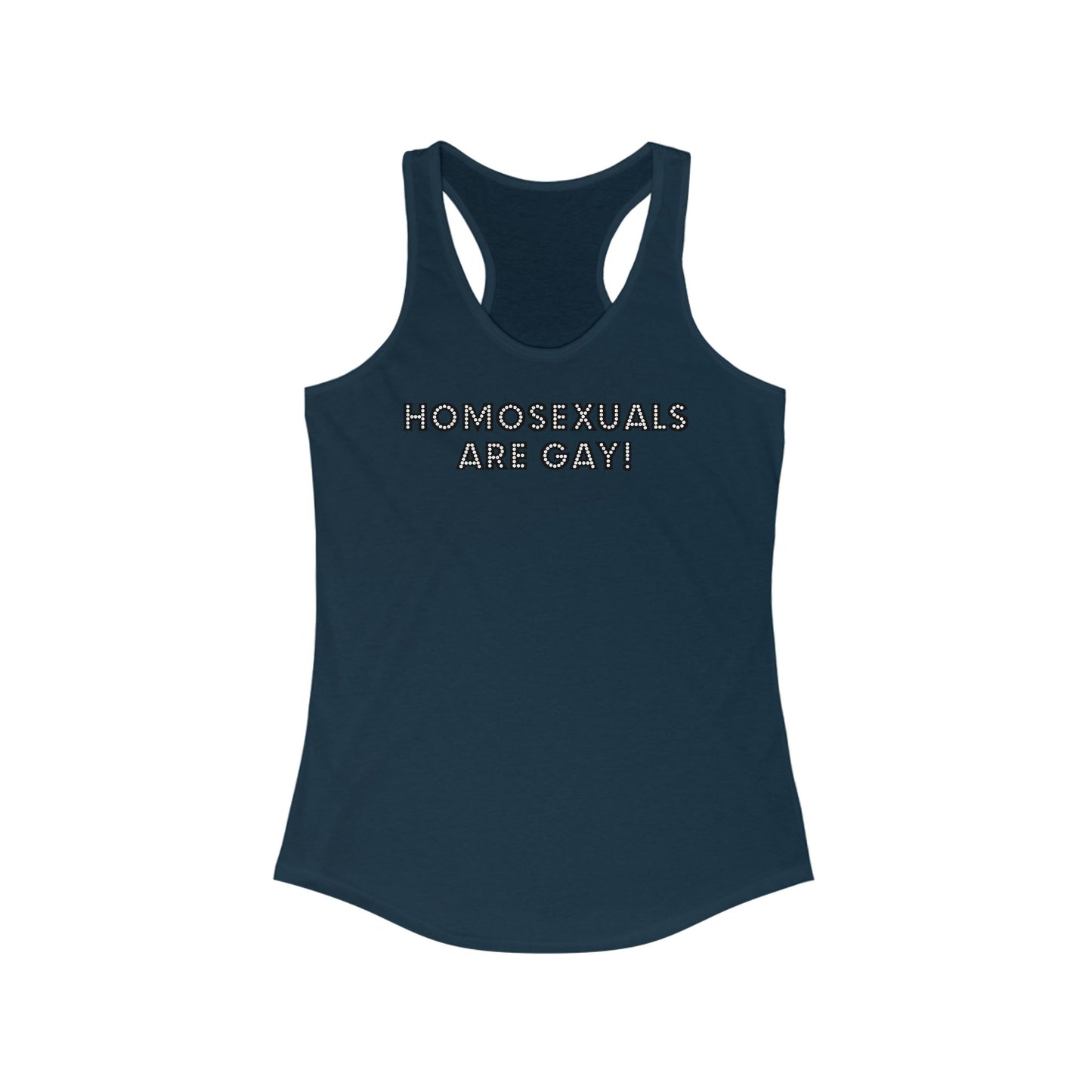 Homosexuals Are Gay - Women’s Racerback Tank