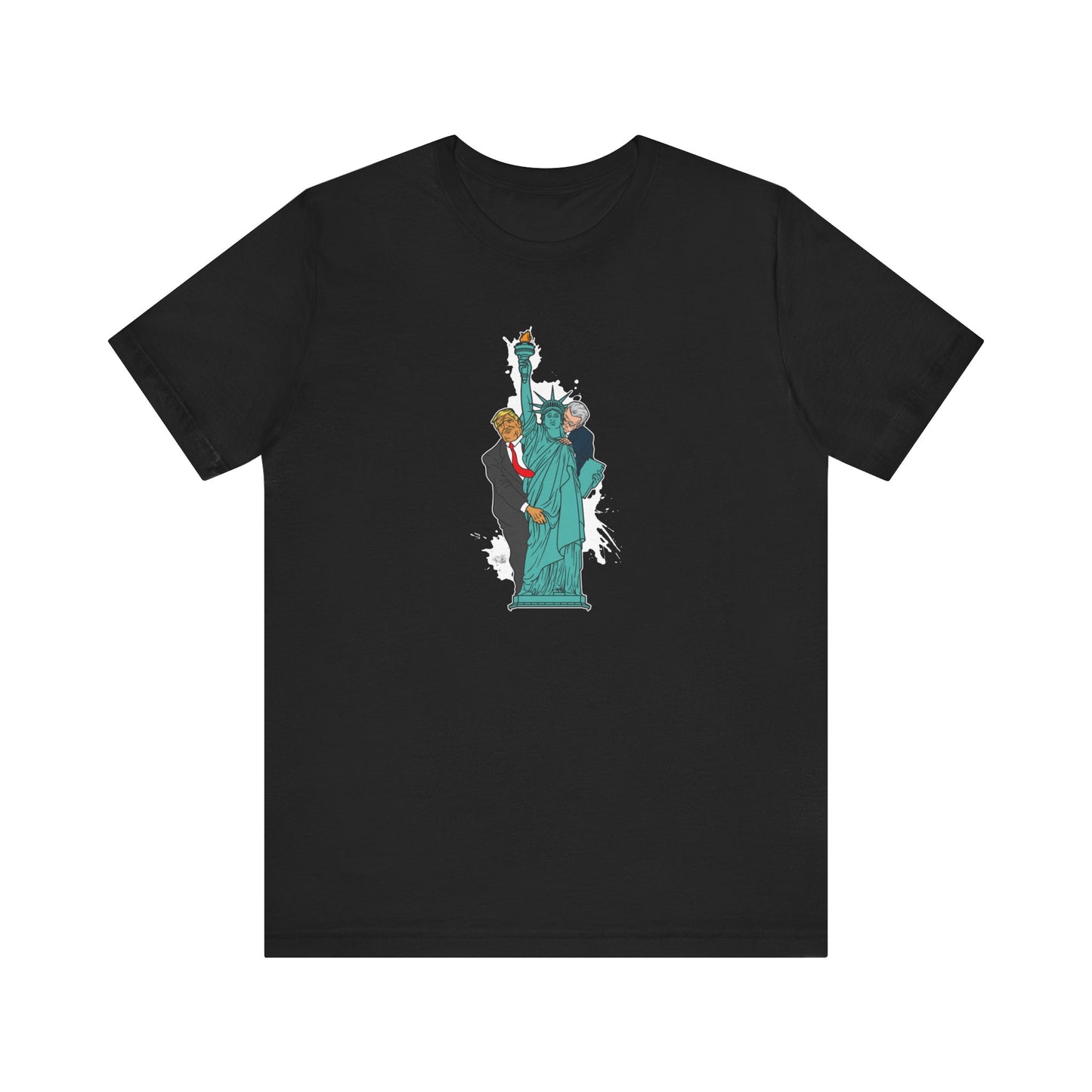 Trump Biden Statue Of Liberty - Menage a Trios - Men's T-Shirt