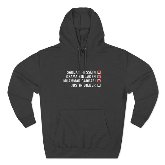 Bieber Checklist - Hoodie