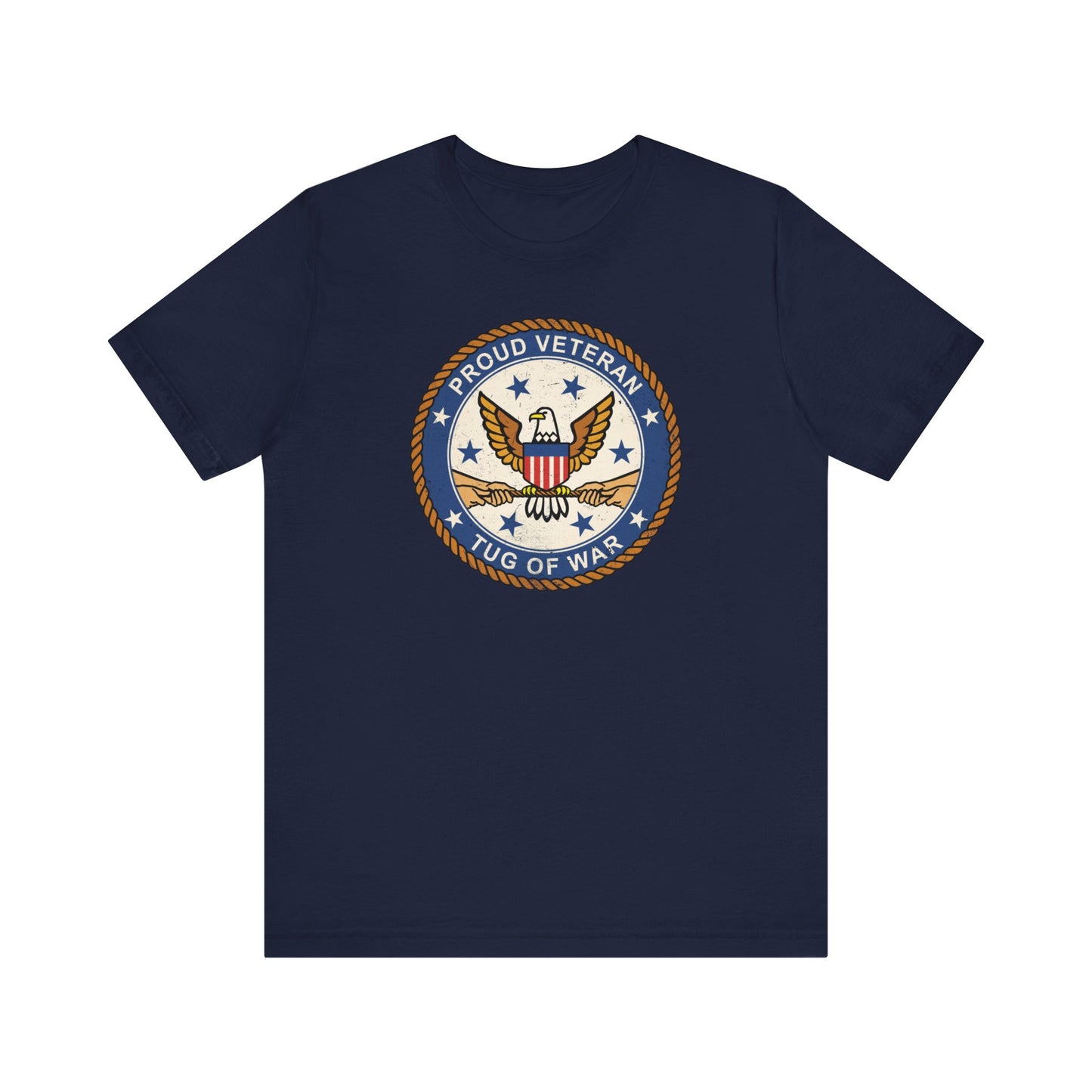 Proud Veteran (Tug Of War) - Men's T-Shirt