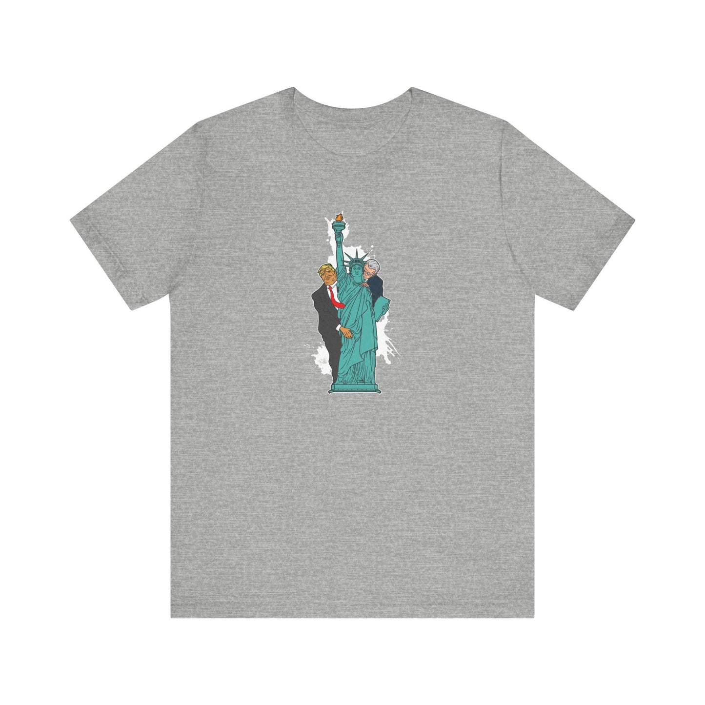 Trump Biden Statue Of Liberty - Menage a Trios - Men's T-Shirt