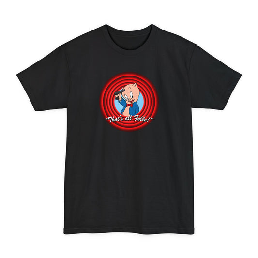 That's All Folks (Porky Pig) - Men's Tall T-Shirt