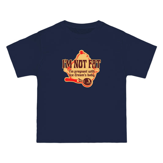 I'm Not Fat - I'm Pregnant With Ice Cream's Baby - Men's Heavyweight T-Shirt