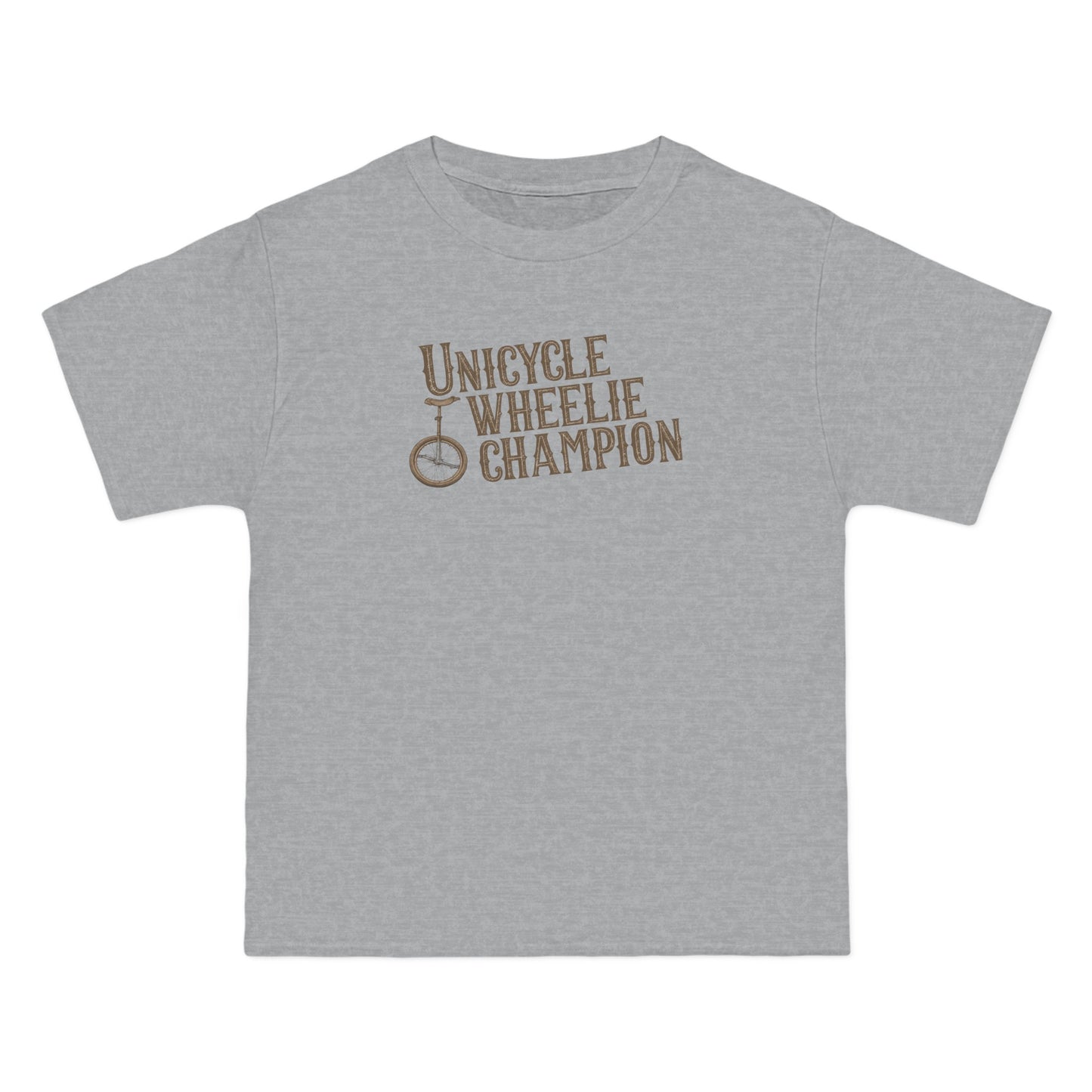 Unicycle Wheelie Champion - Men's Heavyweight T-Shirt