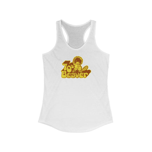 70's Beaver - Women's Racerback Tank