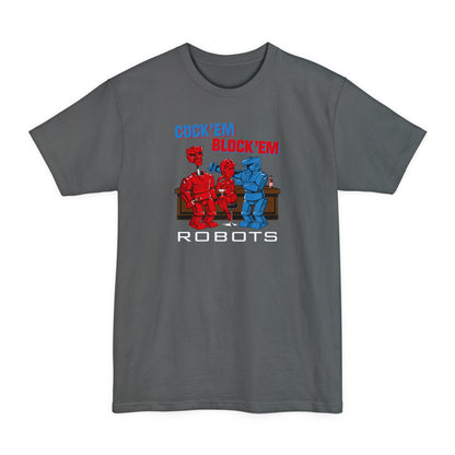 Cock'Em Block'Em Robots - Men's Tall T-Shirt