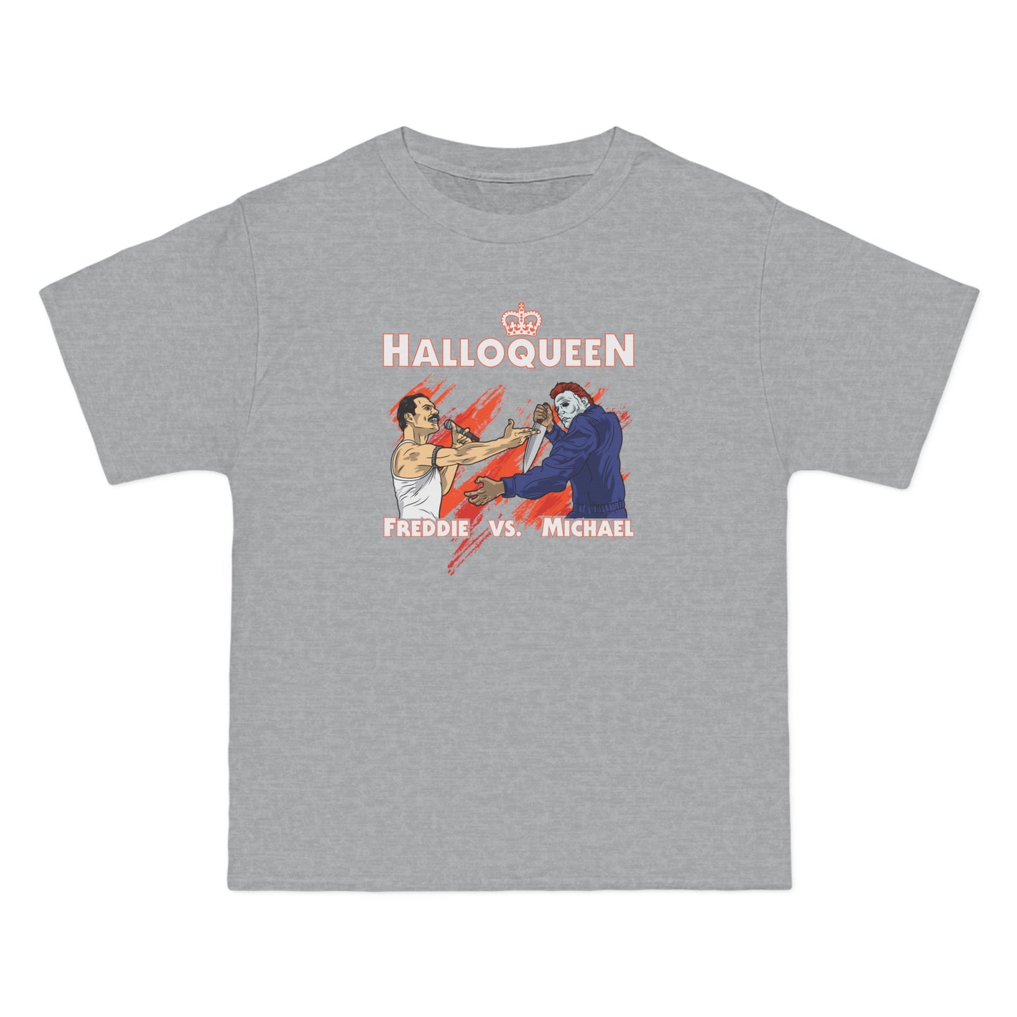 Halloqueen - Freddie Vs Michael - Men's Heavyweight T-Shirt