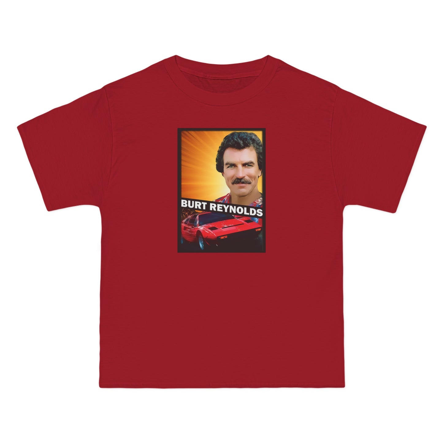 Burt Reynolds (Tom Selleck) - Men's Heavyweight T-Shirt