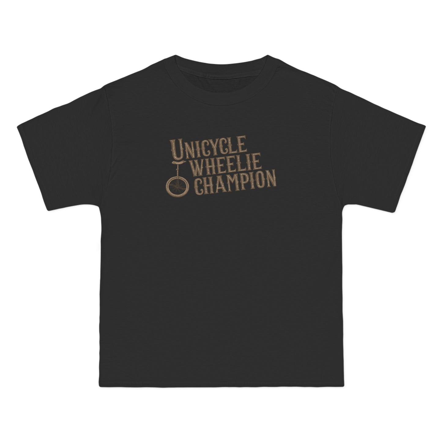 Unicycle Wheelie Champion - Men's Heavyweight T-Shirt