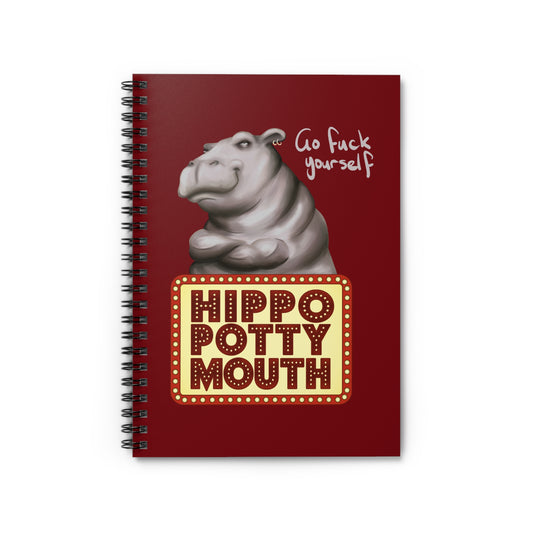 Hippopottymouth - Spiral Notebook