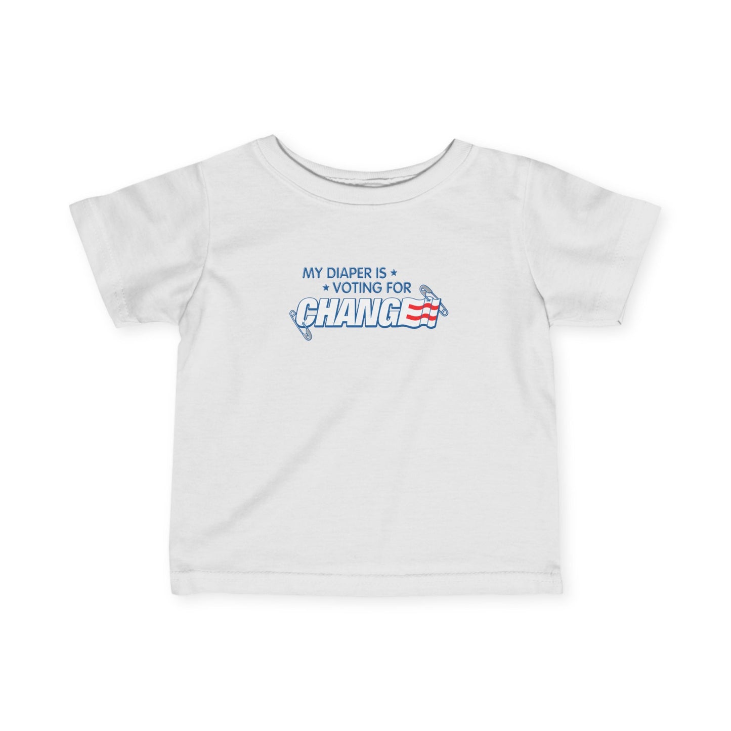 My Diaper Is Voting For Change - Baby T-Shirt