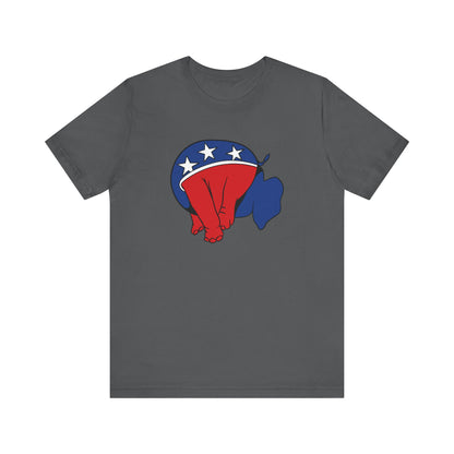 Republican Elephant (Head Up Its Ass) - Men's T-Shirt