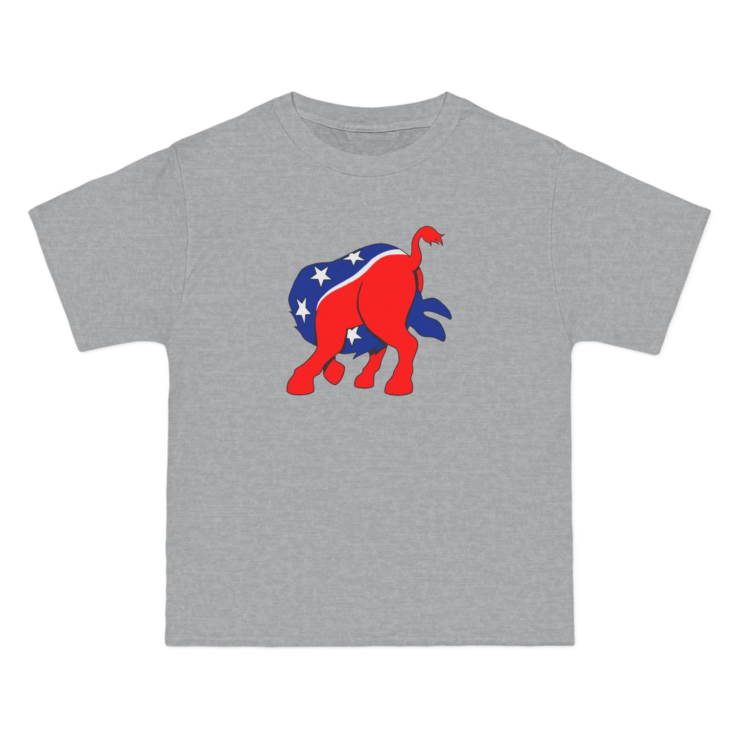 Democratic Donkey (Head Up Its Ass) - Men's Heavyweight T-Shirt