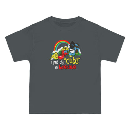 I Put The Cute In Execute - Men's Heavyweight T-Shirt