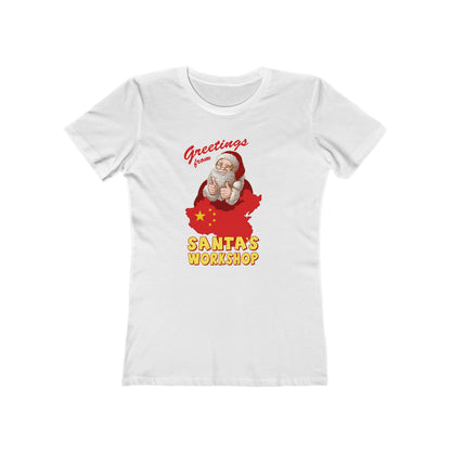 Greetings From Santa's Workshop (China) - Women’s T-Shirt