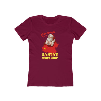 Greetings From Santa's Workshop (China) - Women’s T-Shirt