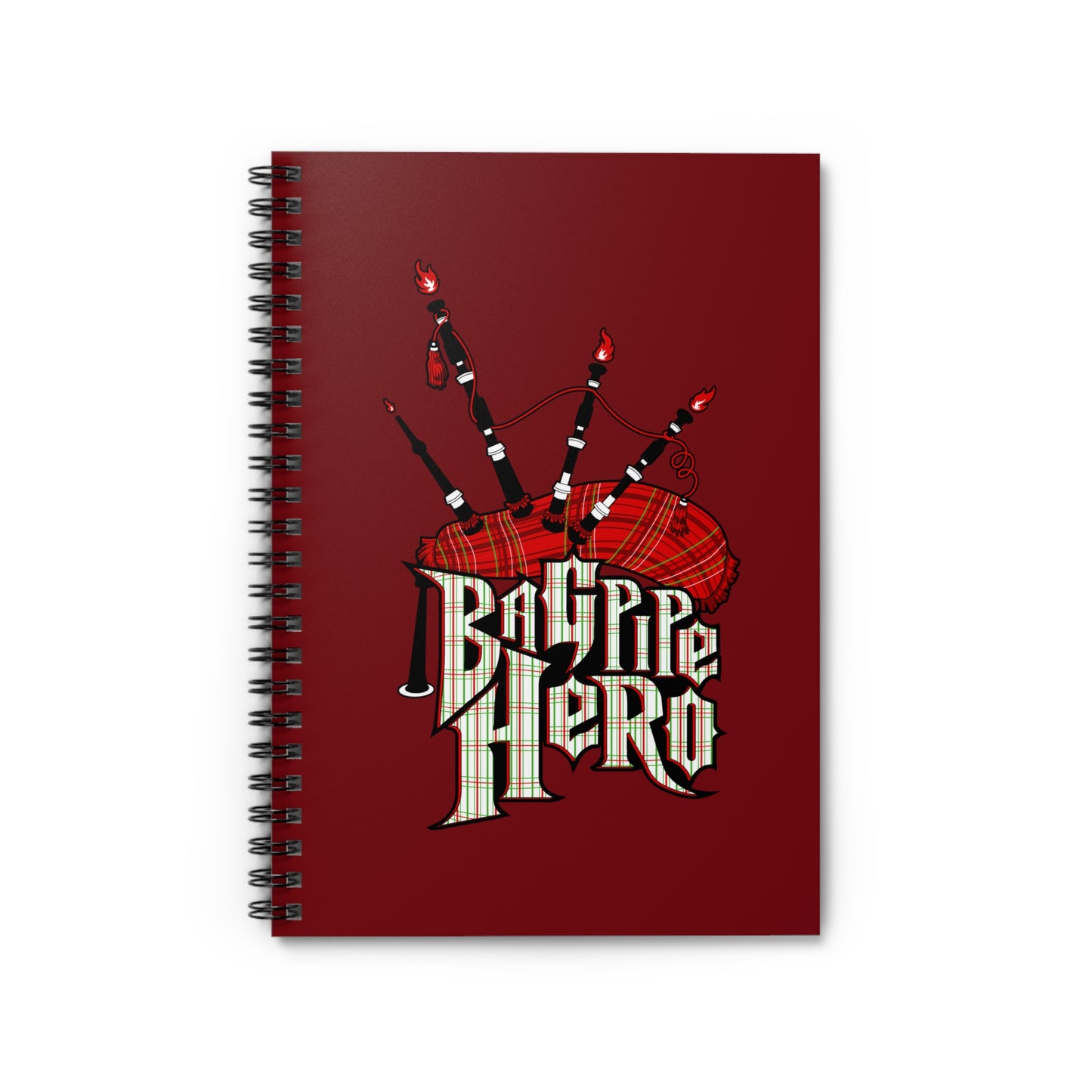 Bagpipe Hero - Spiral Notebook