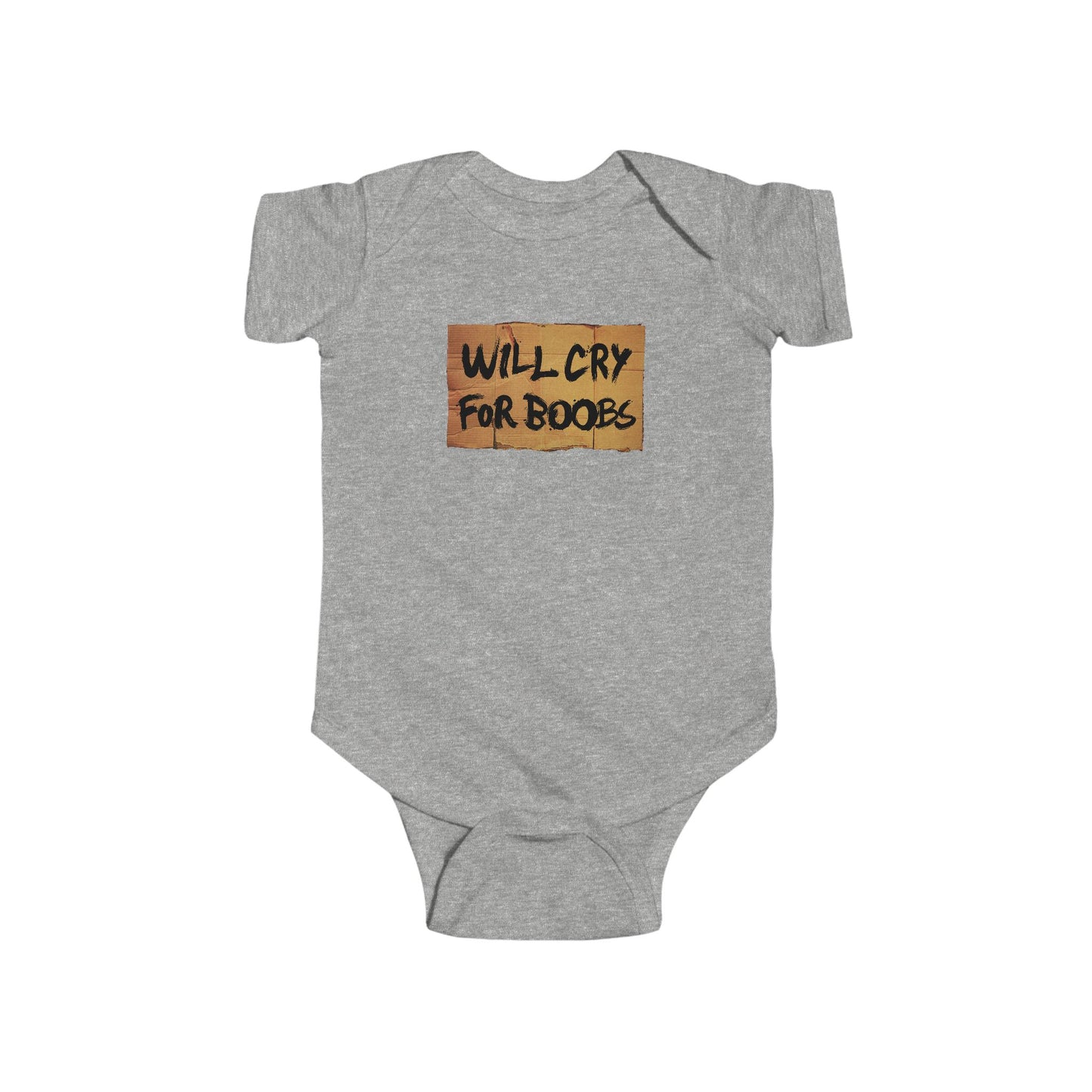 Will Cry For Boobs - Baby Onesie