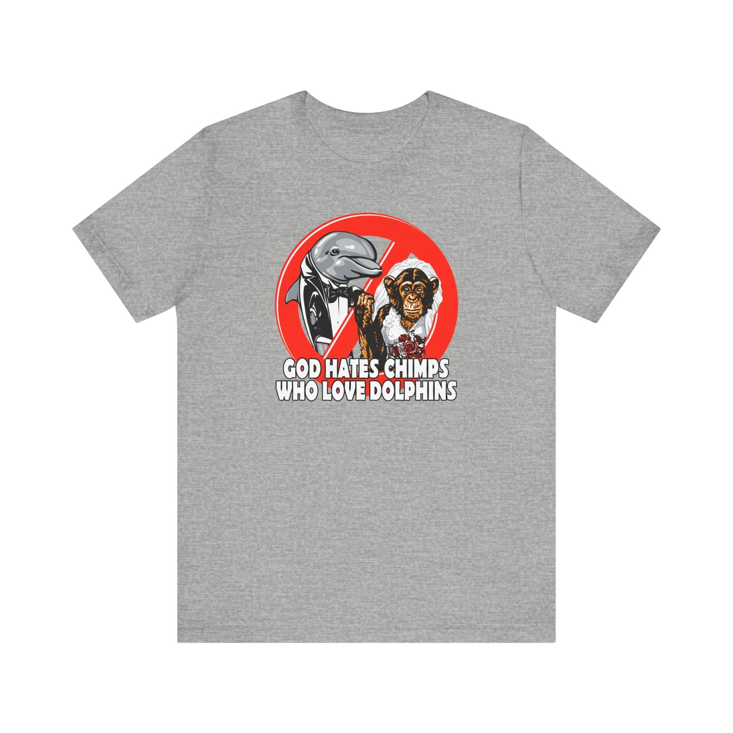 God Hates Chimps Who Love Dolphins - Men's T-Shirt