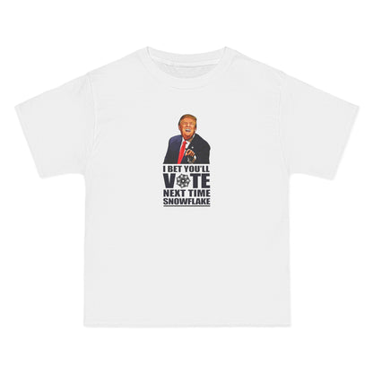 I Bet You'll Vote Next Time Snowflake (Donald Trump) - Men's Heavyweight T-Shirt