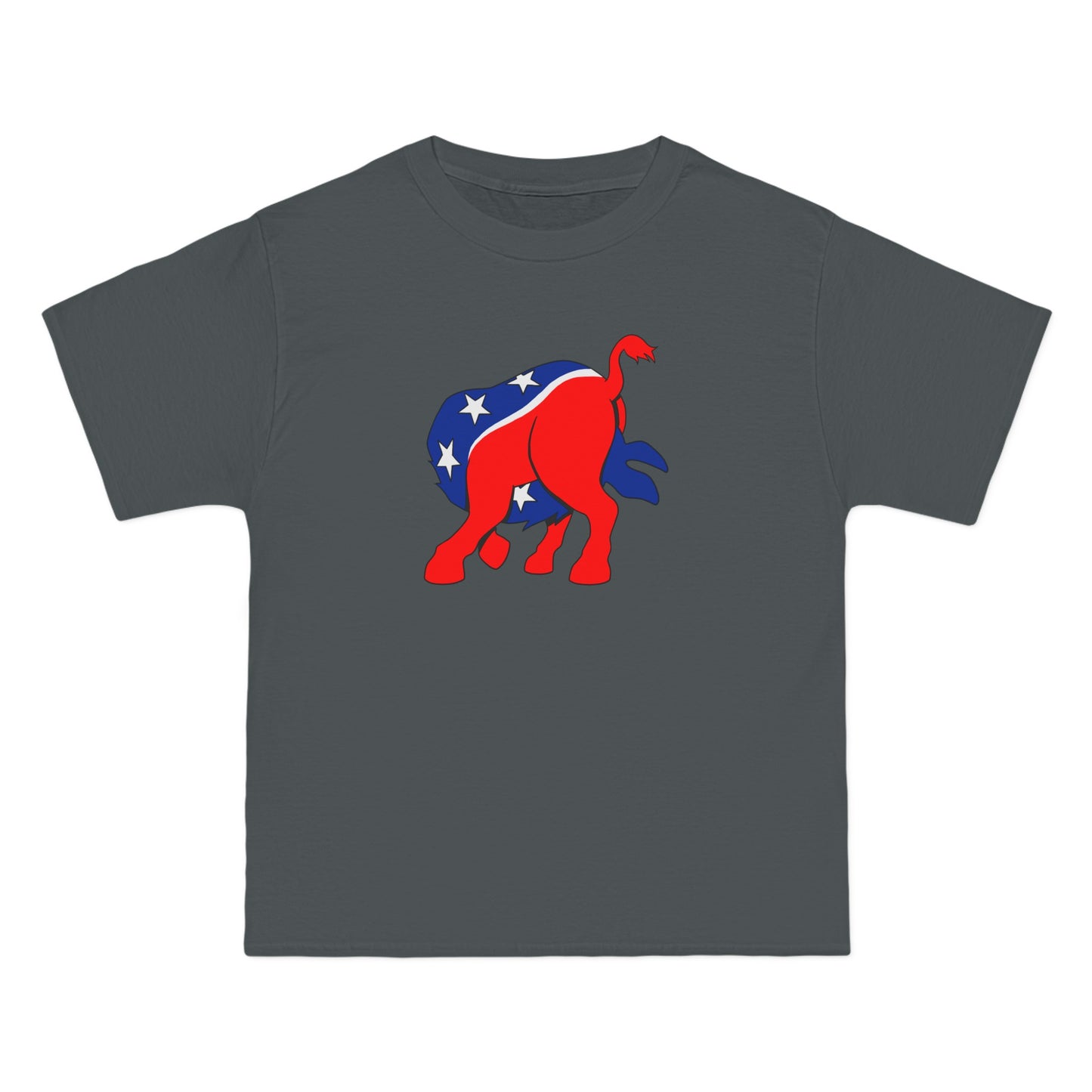 Democratic Donkey (Head Up Its Ass) - Men's Heavyweight T-Shirt