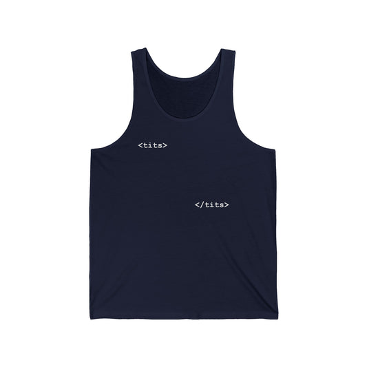 Tits - Html  - Unisex Tank