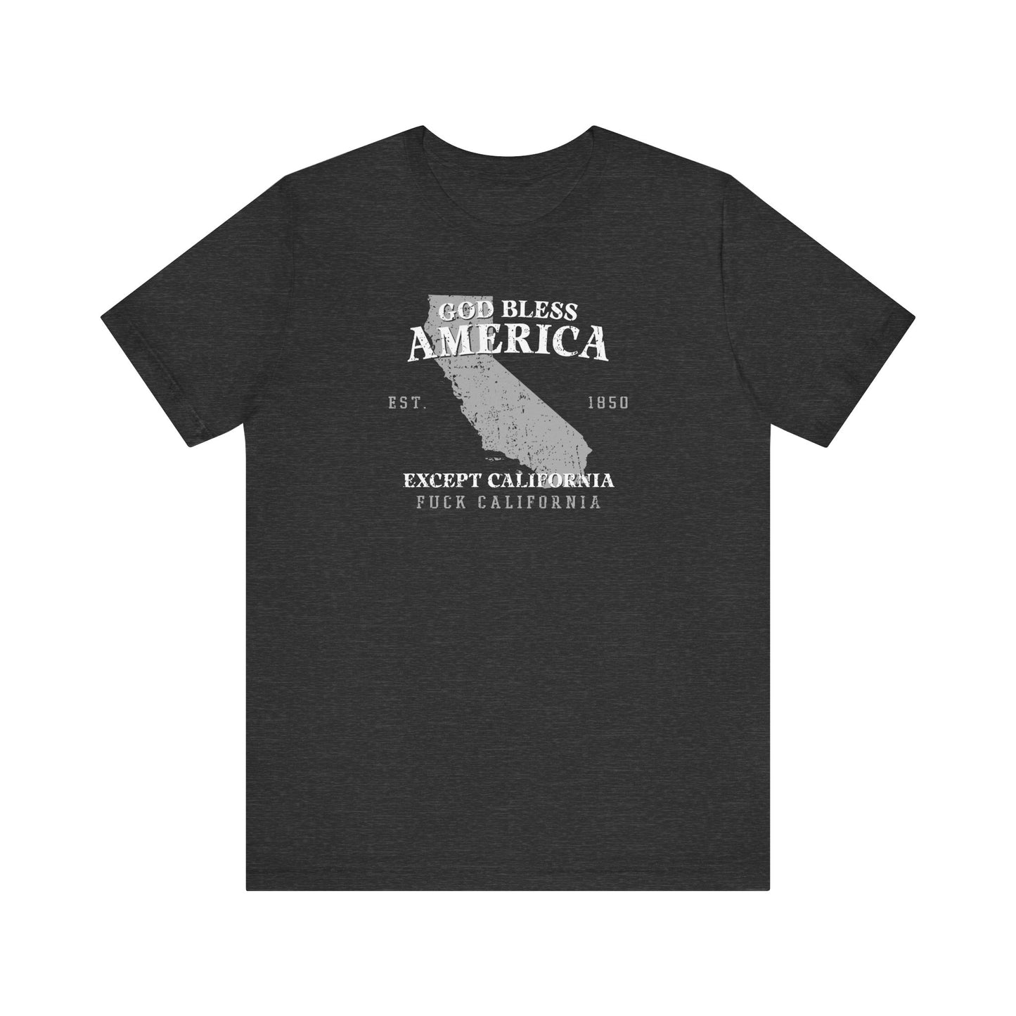 God Bless American Except (State) - Men's T-Shirt