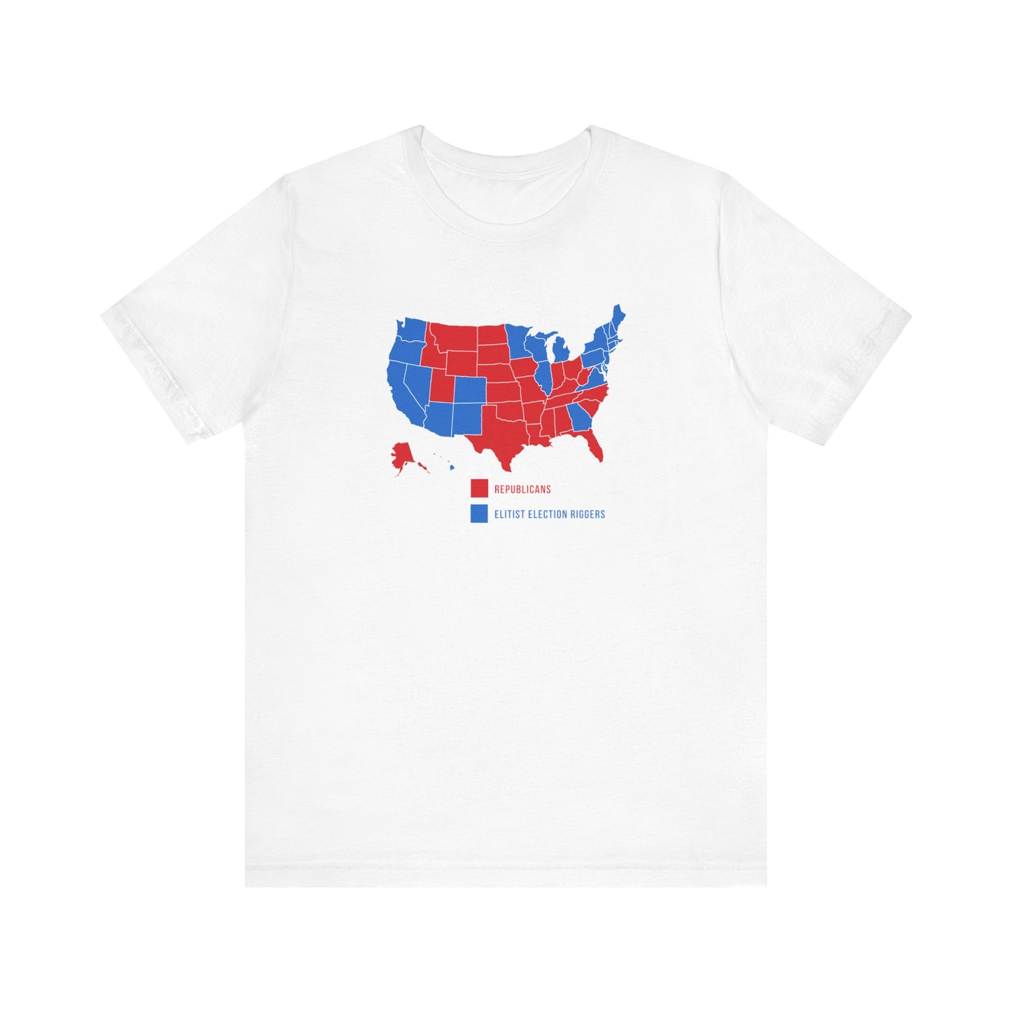 Republicans (Red States) - Elitist Election Riggers (Blue States) - Men's T-Shirt