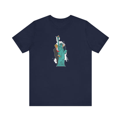 Trump Biden Statue Of Liberty - Menage a Tois - Men's T-Shirt