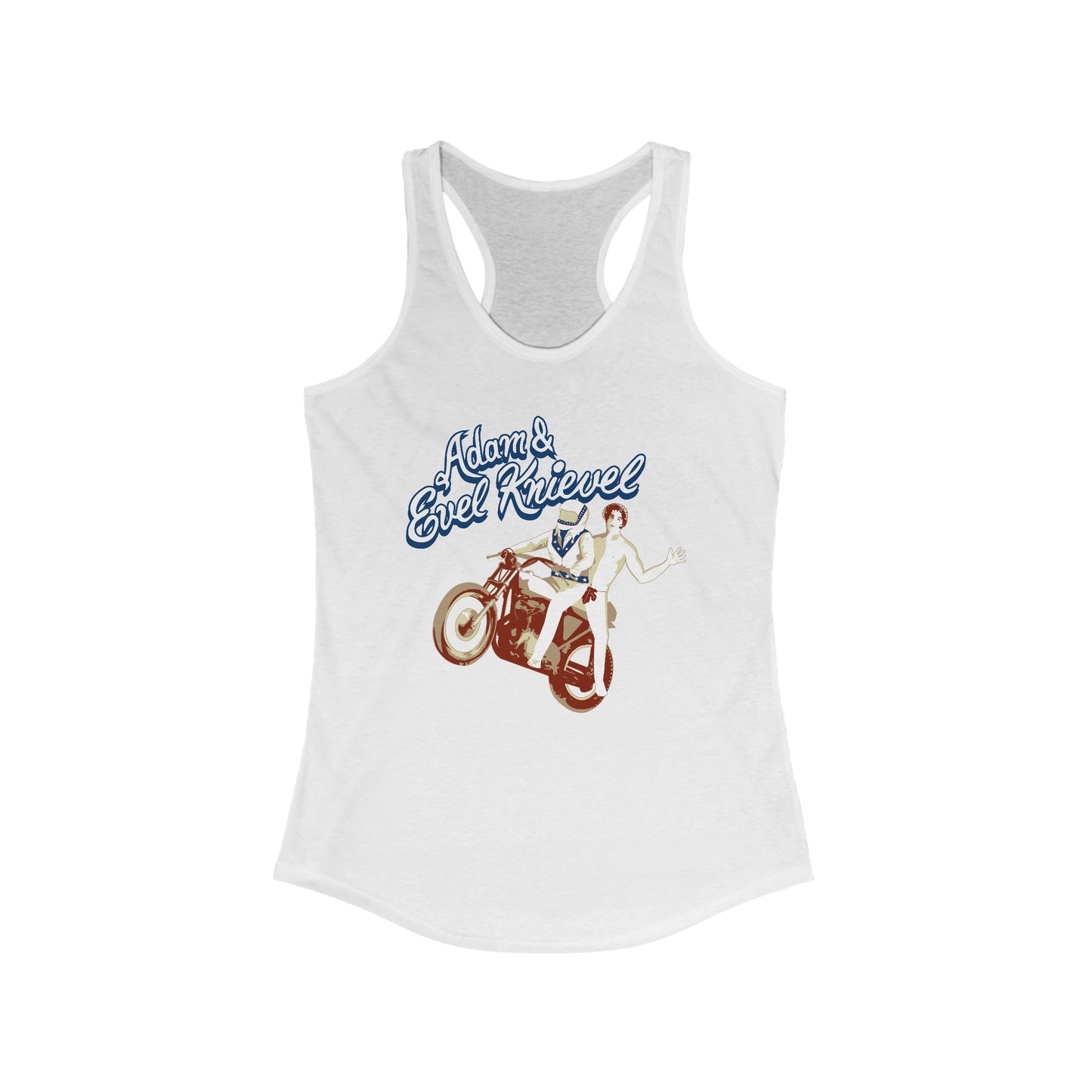 Adam & Evel Knievel  - Women's Racerback Tank