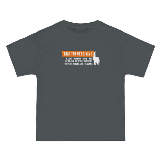 This Thanksgiving I'm Just Thankful - Men's Heavyweight T-Shirt