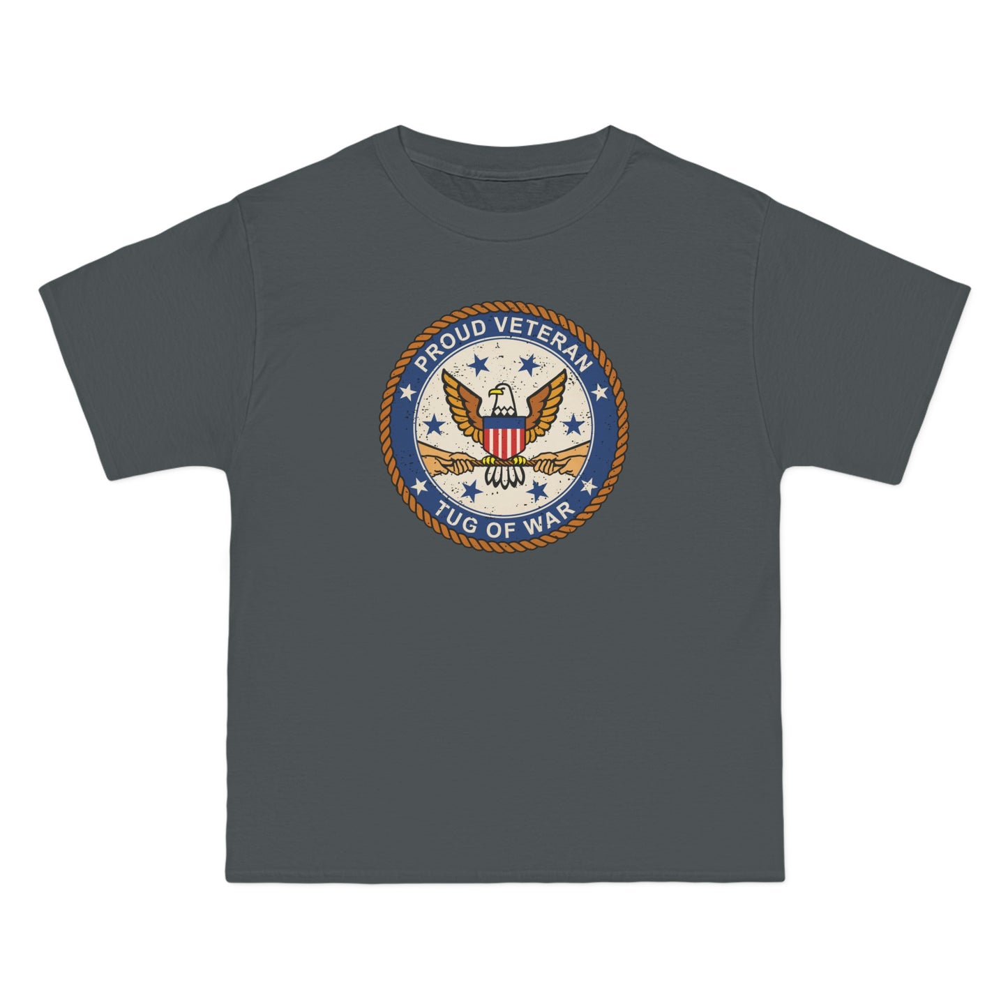 Proud Veteran (Tug Of War) - Men's Heavyweight T-Shirt