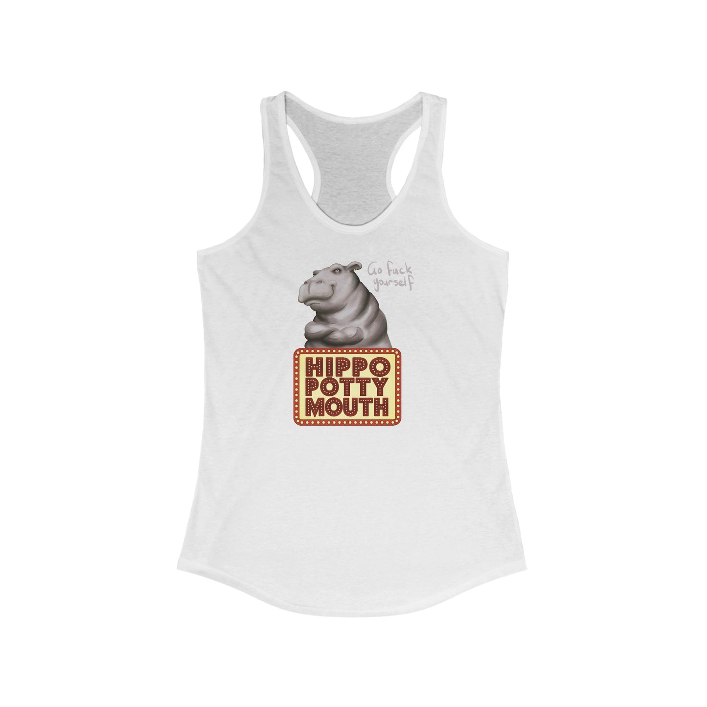 Hippopottymouth - Women's Racerback Tank