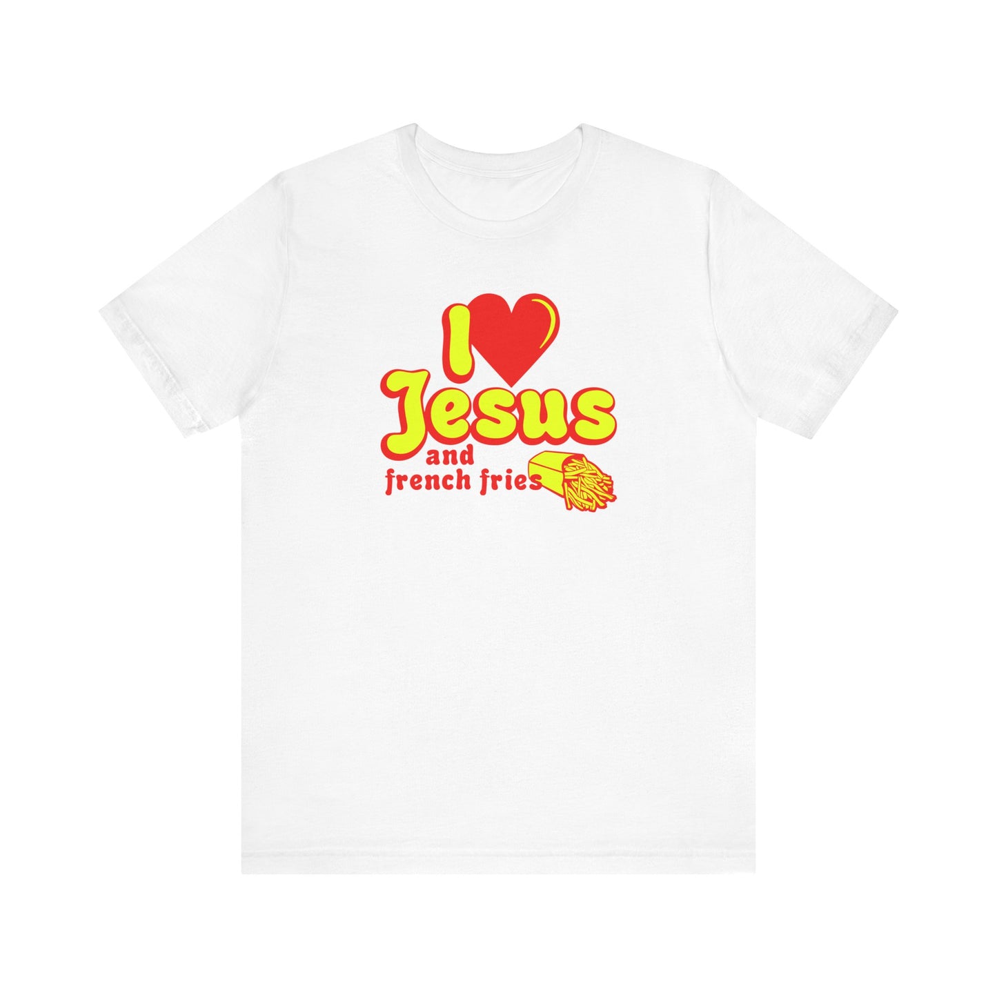 I Heart Jesus (And French Fries) - Men's T-Shirt