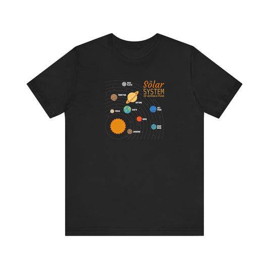 The Solar System Of Juvenile Puns - Men's T-Shirt