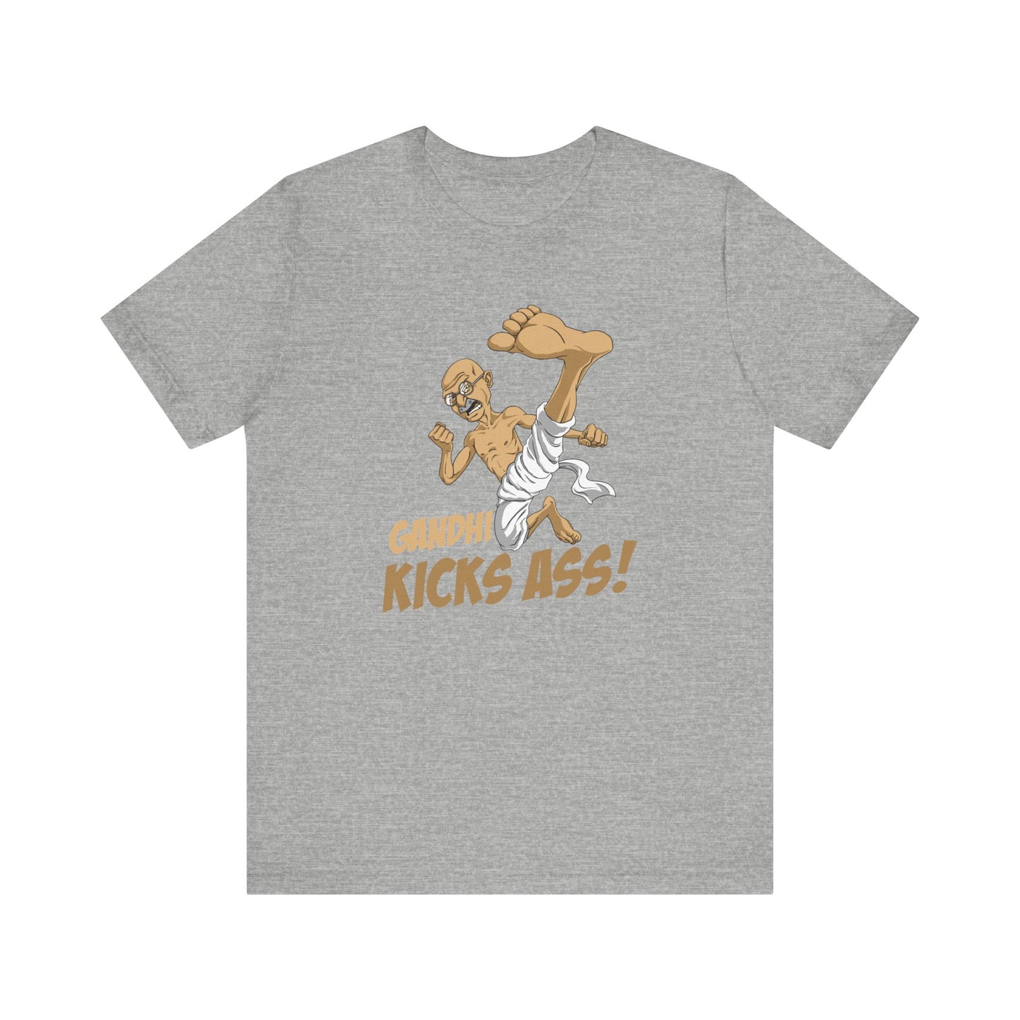 Gandhi Kicks Ass - Men's T-Shirt