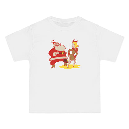 I Saw Mommy Pissing On Santa Claus - Men's Heavyweight T-Shirt