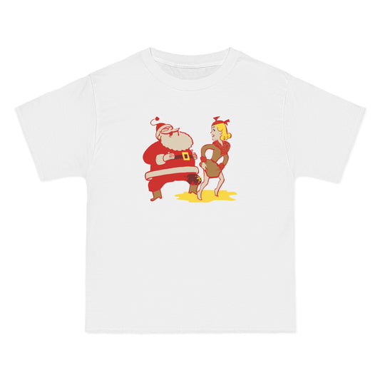 I Saw Mommy Pissing On Santa Claus - Men's Heavyweight T-Shirt