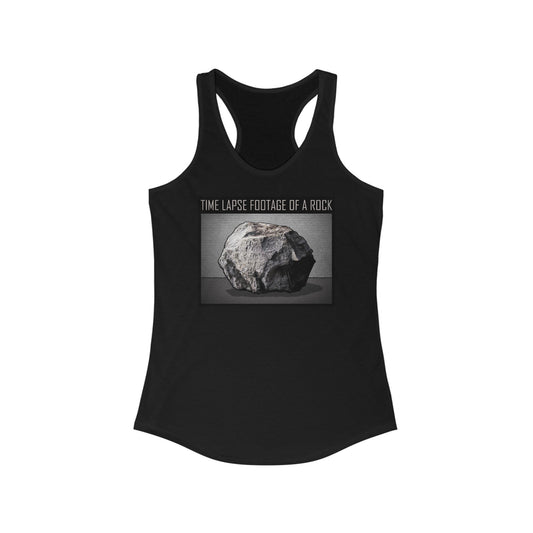 Time Lapse Footage Of A Rock - Women’s Racerback Tank