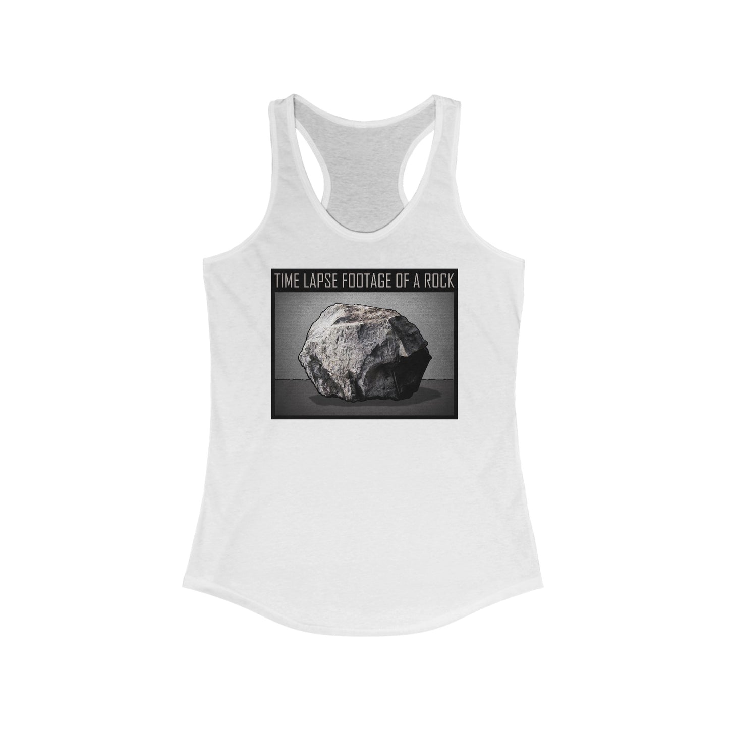 Time Lapse Footage Of A Rock - Women’s Racerback Tank