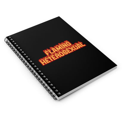 Flaming Heterosexual - Spiral Notebook