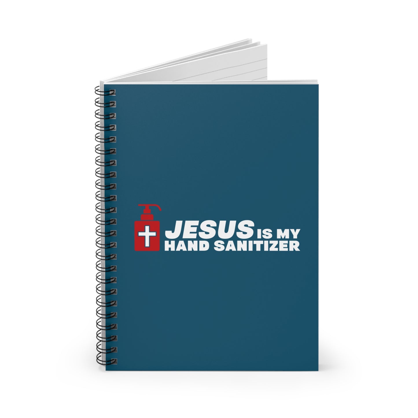 Jesus Is My Hand Sanitizer (Coronavirus) - Spiral Notebook