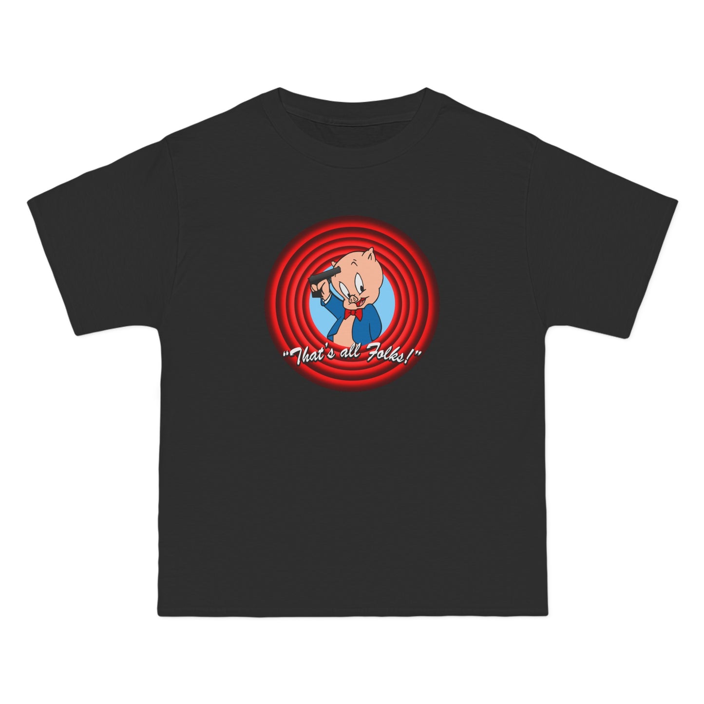 That's All Folks (Porky Pig) - Men's Heavyweight T-Shirt