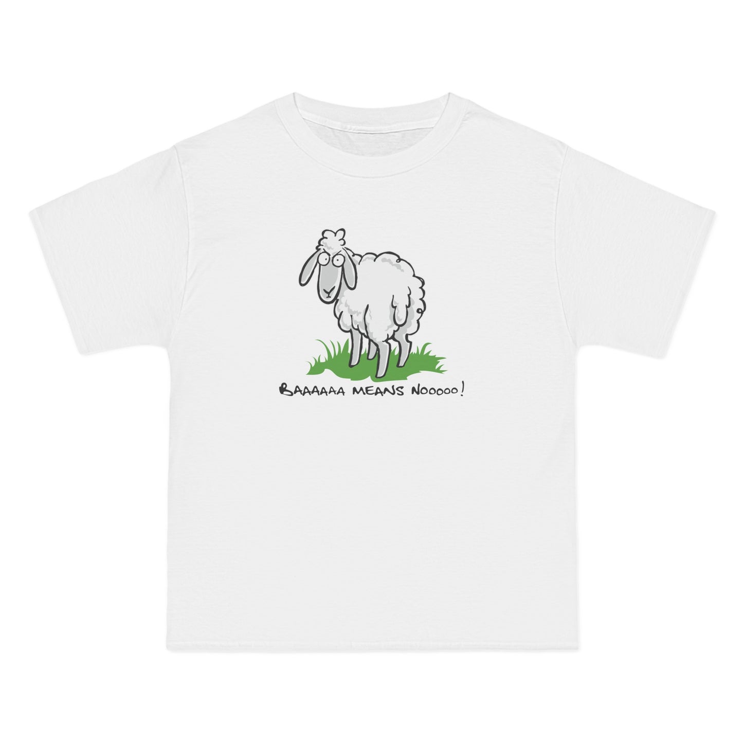 Baaaaaa Means Nooooo - Men's Heavyweight T-Shirt