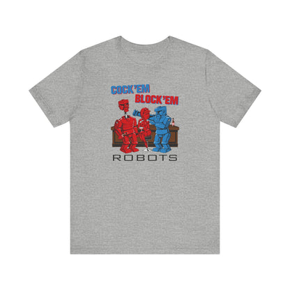 Cock'Em Block'Em Robots - Men's T-Shirt